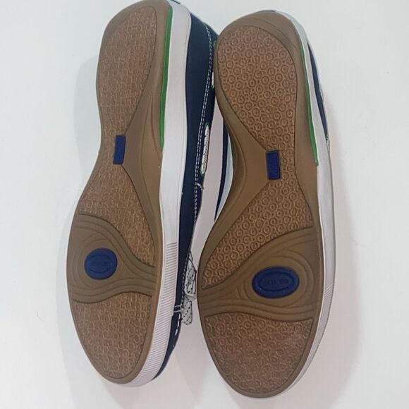 Y2K Keds Madras Navy Sneakers with Green Accents Size 8  5.5 - Picture 6 of 10